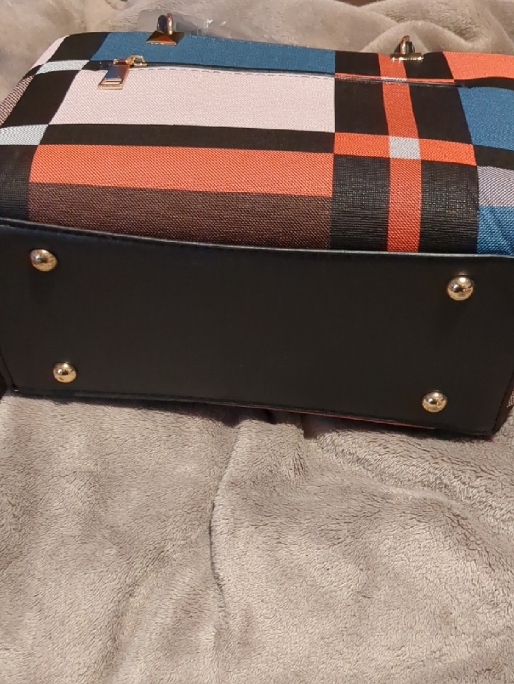 Colorful Colorblock Shoulder Bag - Picture 5 of 8